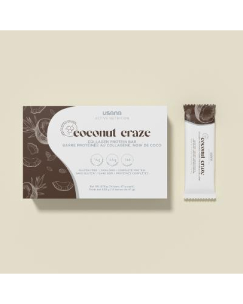 USANA Coconut Craze Collagen Protein Bars