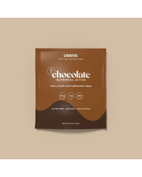 USANA Chocolate Whey Nutrimeal Active (14 Single-Serve Packets)