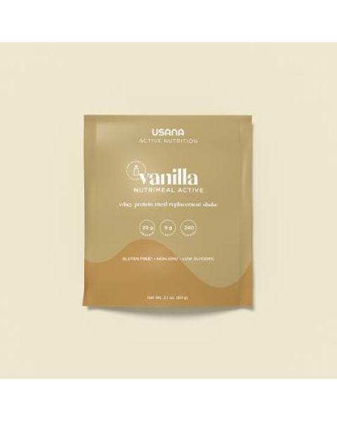 USANA Vanilla Whey Nutrimeal Active (14 Single-Serve Packets)